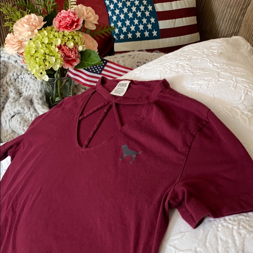 Strappy detained campus tee